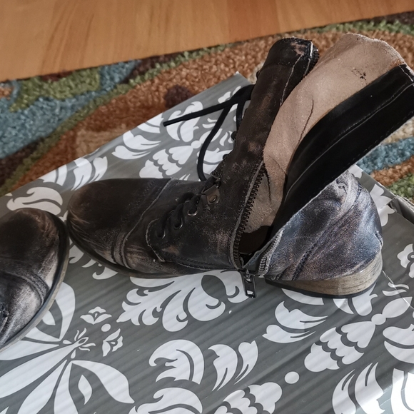 Aldo Rustic Brown Combat Boots - Picture 5 of 6